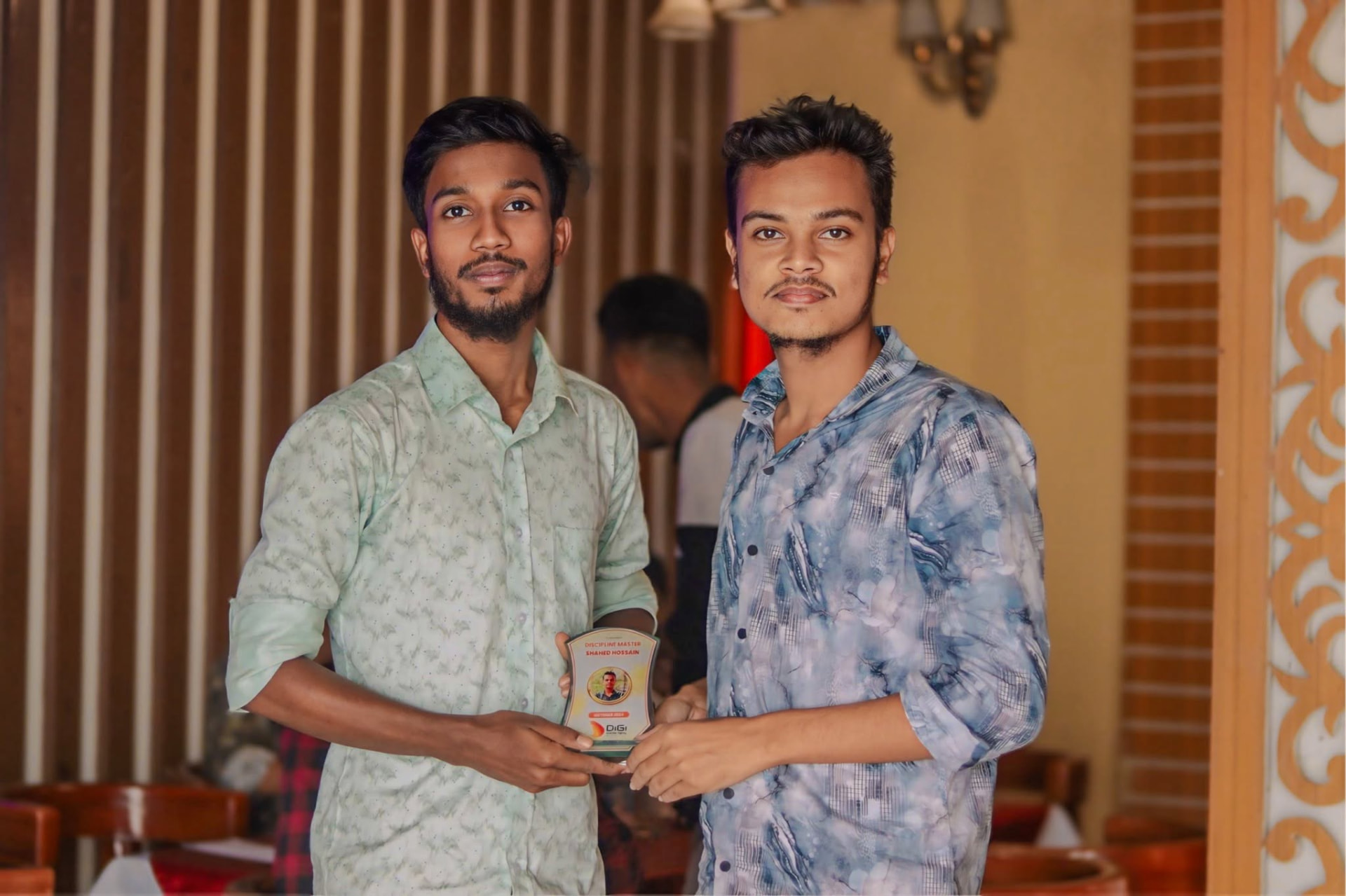 Recognition moment — Discipline Master at DiGi Invention