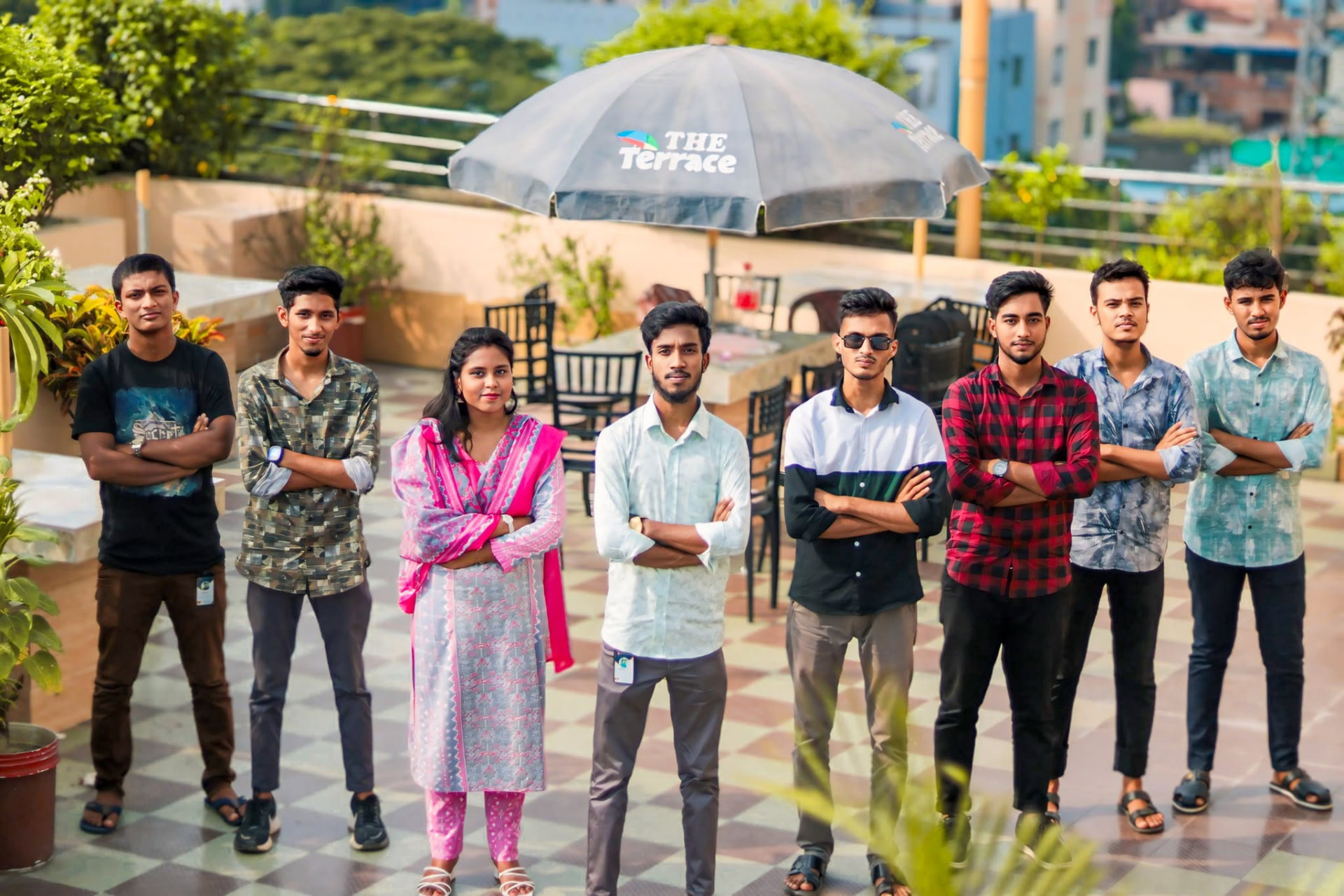Rooftop team shoot — Culture & people at DiGi Invention